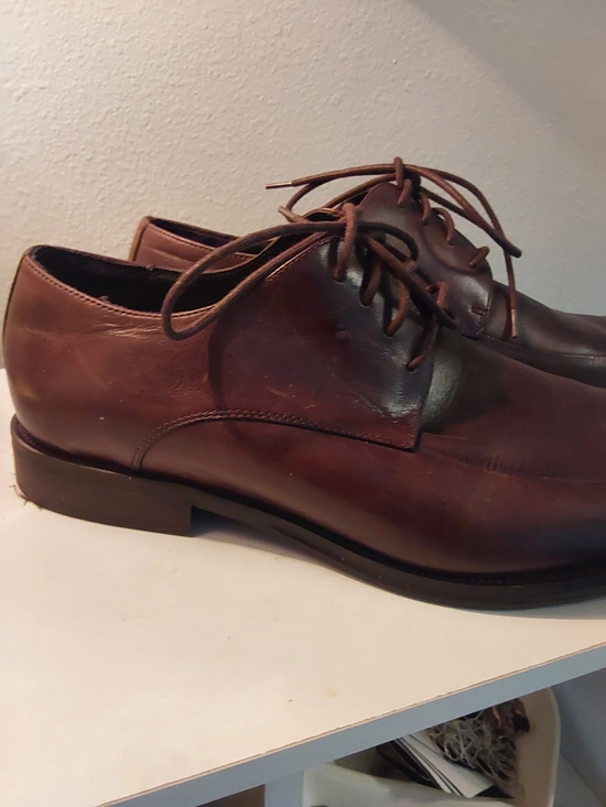 Kenneth Cole Men\'s Brown Leather Dress Shoes Style KC FANCY TL. Size 13D